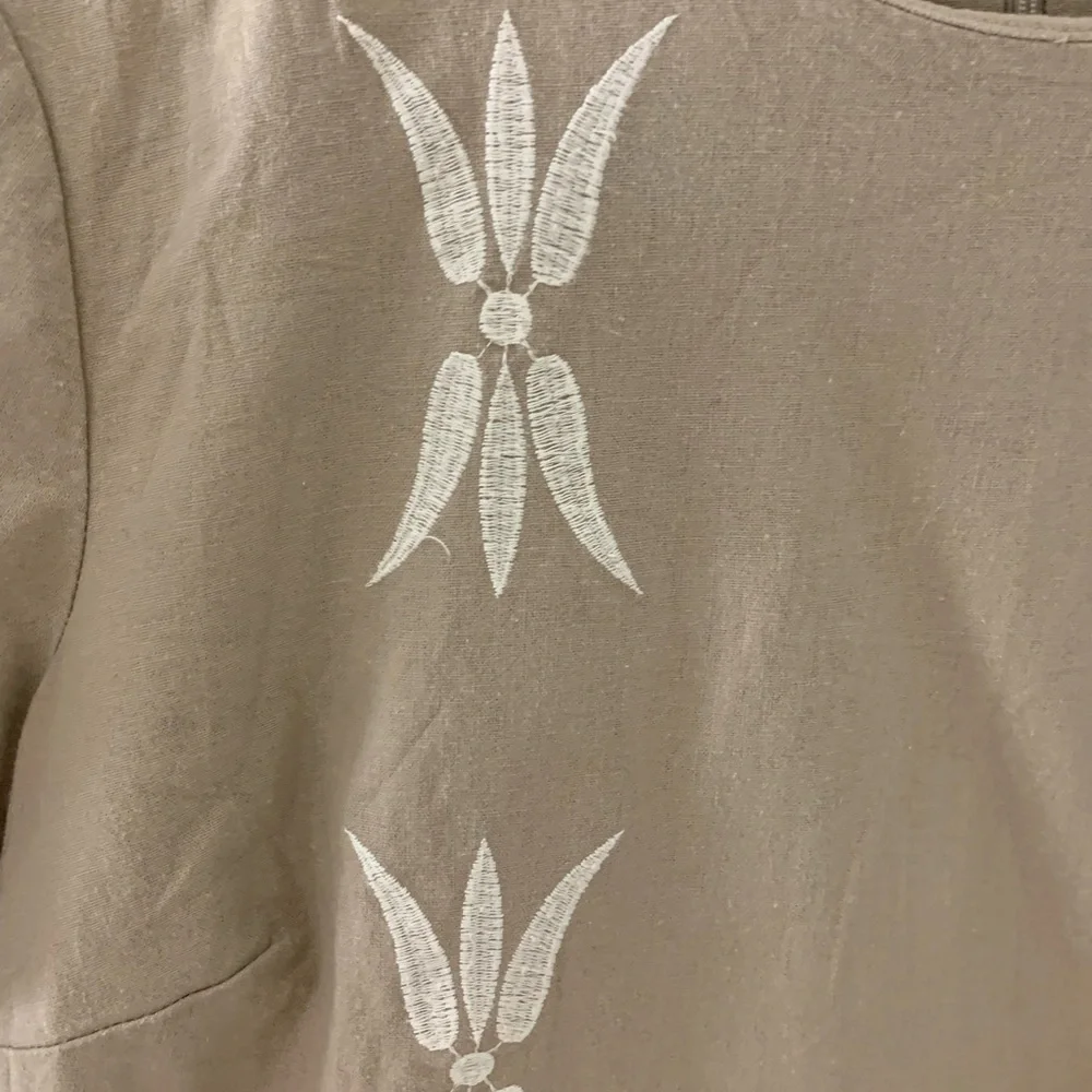 Zara cotton and linen shift dress - Picture 2 of 4